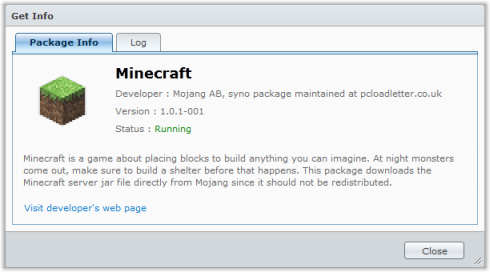 Minecraft Package For Synology Nas Pc Load Letter